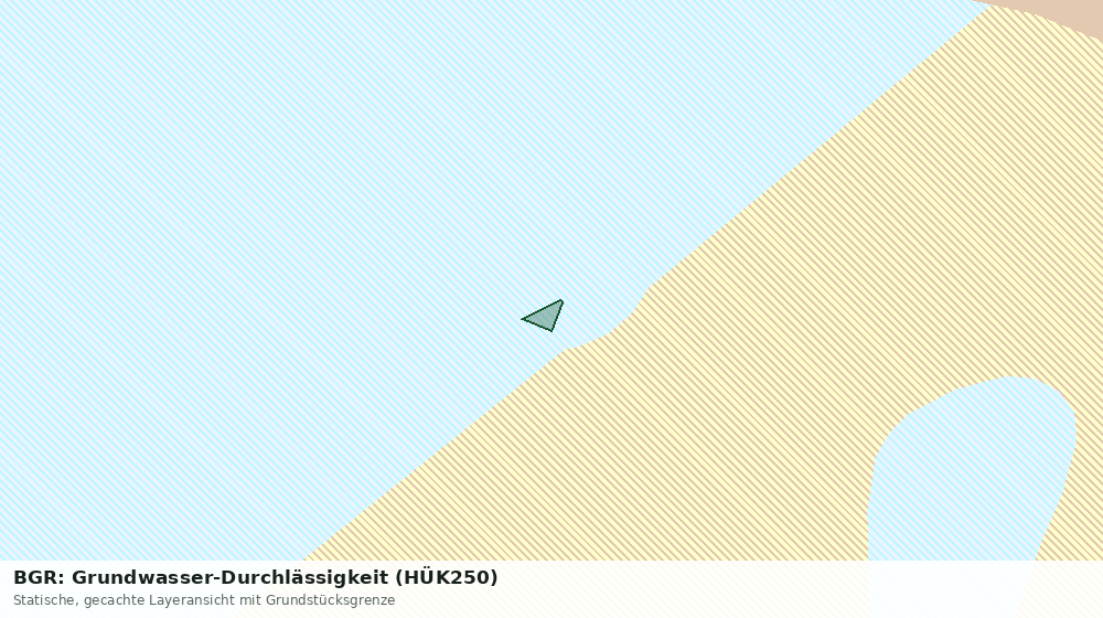 Statische Kartenansicht: BGR: Grundwasser-Durchlässigkeit (HÜK250)