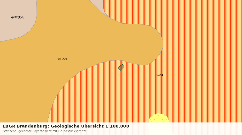 Statische Kartenansicht: LBGR Brandenburg: Geologische Übersicht 1:100.000