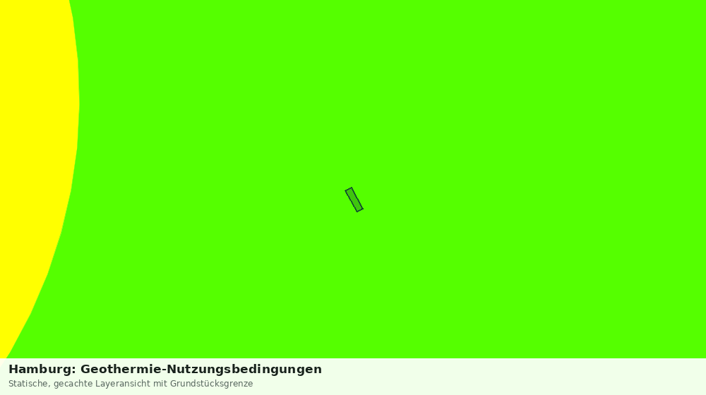 Statische Kartenansicht: Hamburg: Geothermie-Nutzungsbedingungen