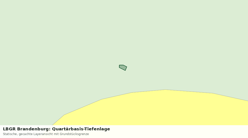 Statische Kartenansicht: LBGR Brandenburg: Quartärbasis-Tiefenlage