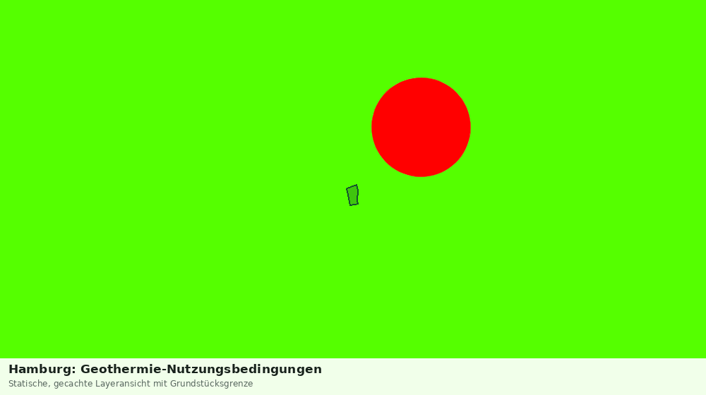 Statische Kartenansicht: Hamburg: Geothermie-Nutzungsbedingungen