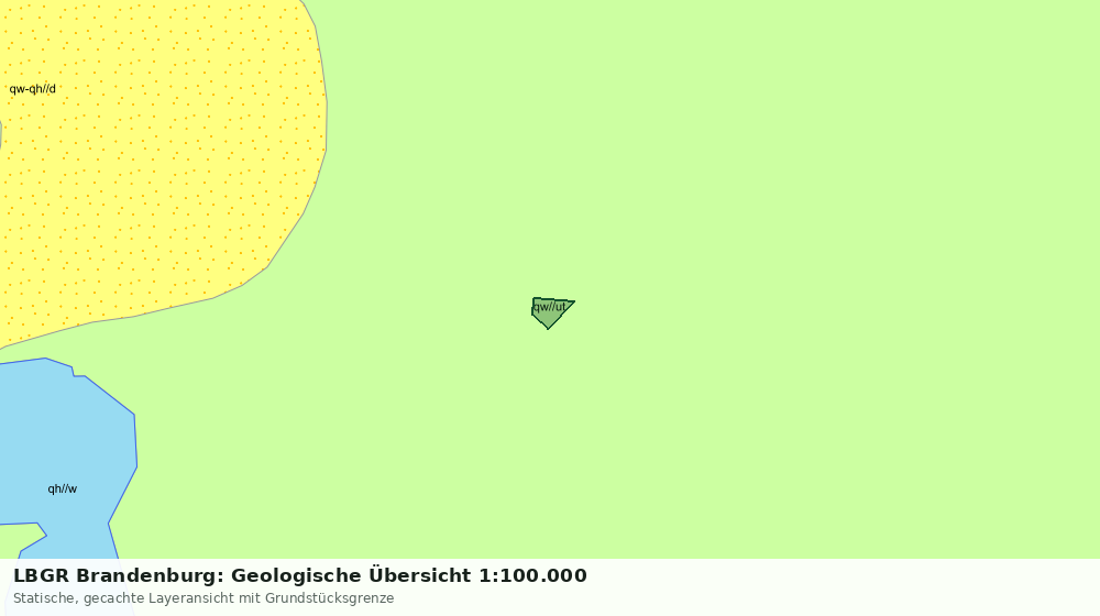 Statische Kartenansicht: LBGR Brandenburg: Geologische Übersicht 1:100.000