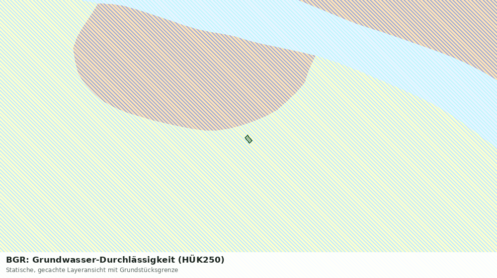 Statische Kartenansicht: BGR: Grundwasser-Durchlässigkeit (HÜK250)