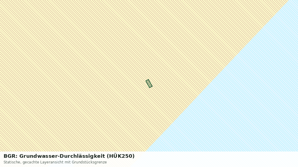 Statische Kartenansicht: BGR: Grundwasser-Durchlässigkeit (HÜK250)