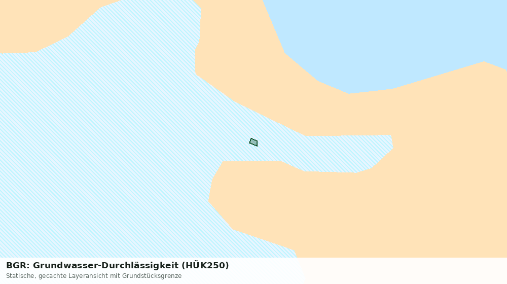 Statische Kartenansicht: BGR: Grundwasser-Durchlässigkeit (HÜK250)