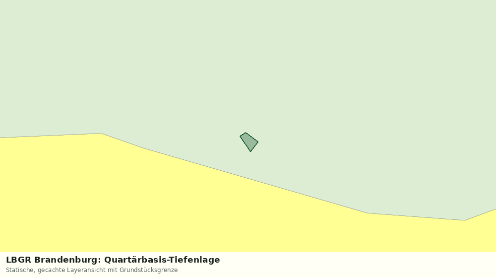 Statische Kartenansicht: LBGR Brandenburg: Quartärbasis-Tiefenlage