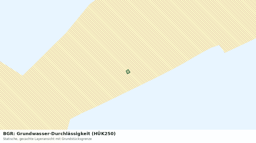 Statische Kartenansicht: BGR: Grundwasser-Durchlässigkeit (HÜK250)