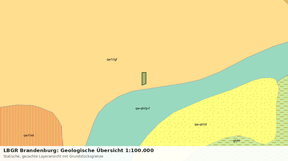 Statische Kartenansicht: LBGR Brandenburg: Geologische Übersicht 1:100.000