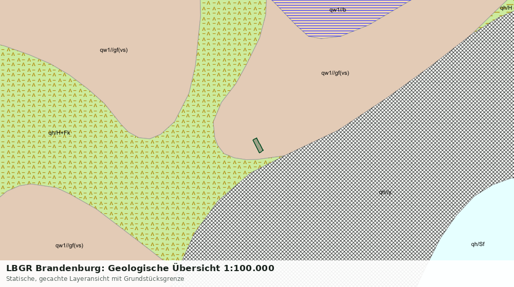 Statische Kartenansicht: LBGR Brandenburg: Geologische Übersicht 1:100.000