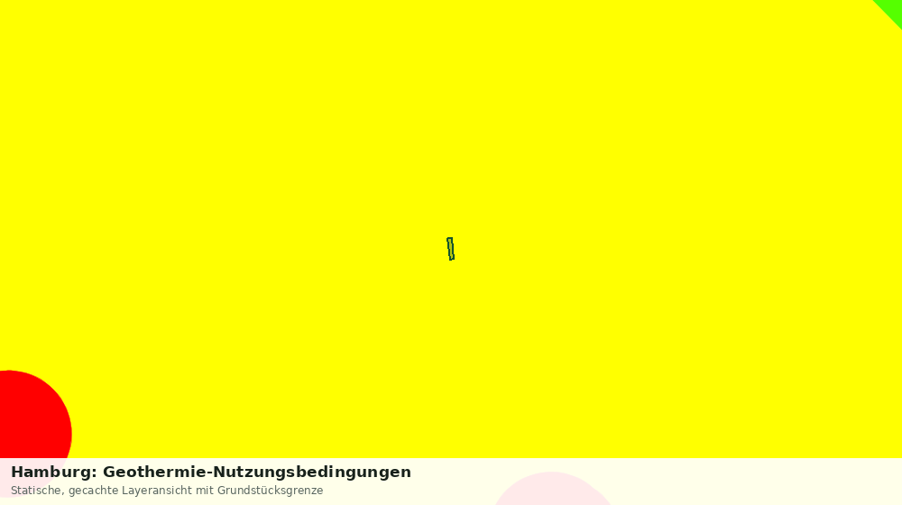 Statische Kartenansicht: Hamburg: Geothermie-Nutzungsbedingungen