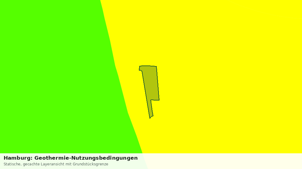 Statische Kartenansicht: Hamburg: Geothermie-Nutzungsbedingungen