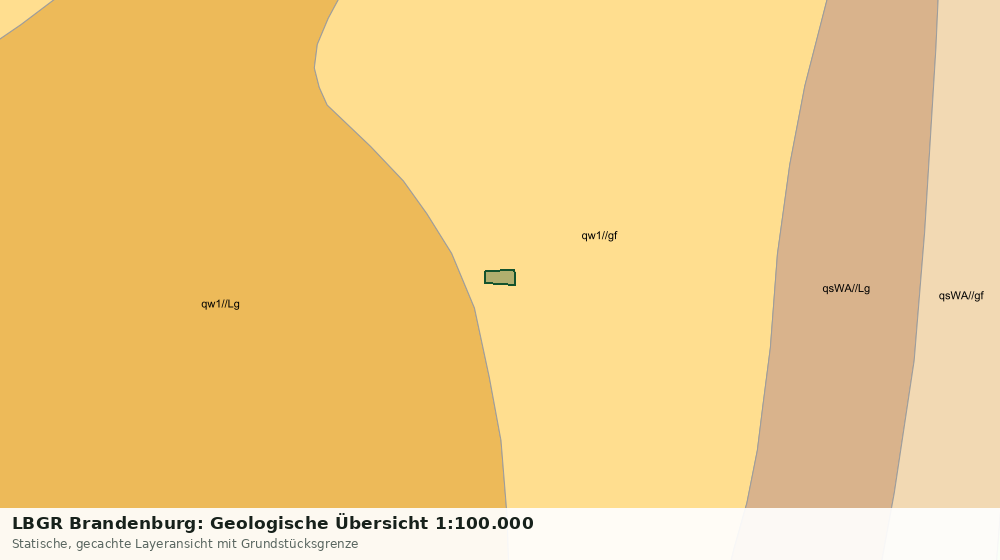 Statische Kartenansicht: LBGR Brandenburg: Geologische Übersicht 1:100.000