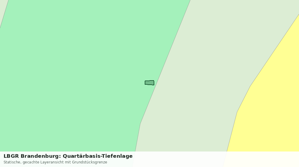 Statische Kartenansicht: LBGR Brandenburg: Quartärbasis-Tiefenlage