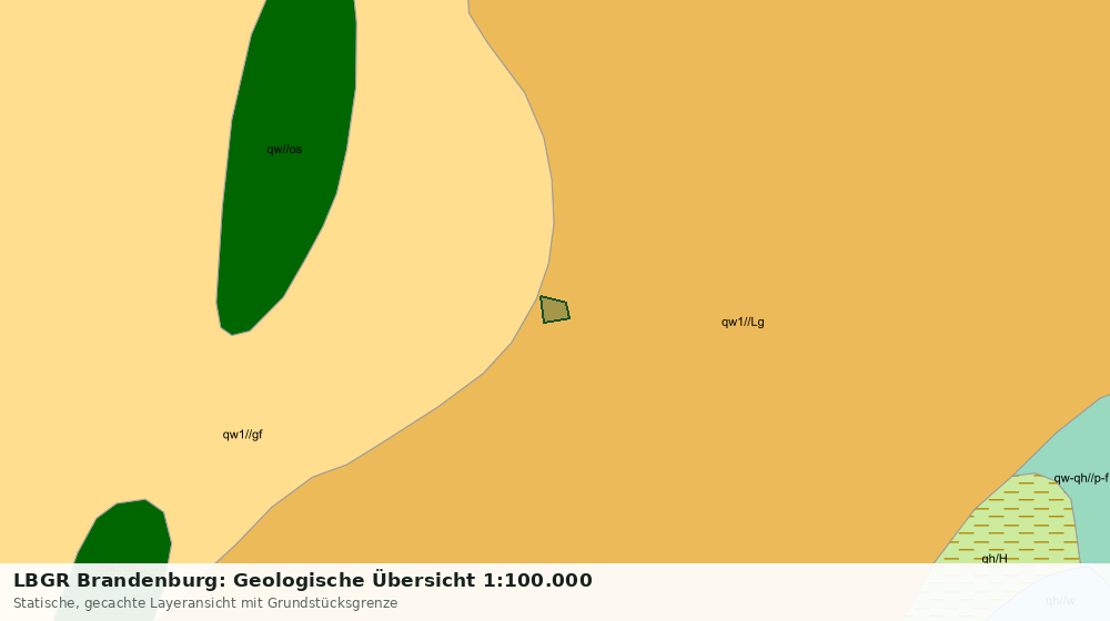Statische Kartenansicht: LBGR Brandenburg: Geologische Übersicht 1:100.000
