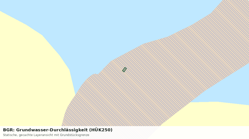 Statische Kartenansicht: BGR: Grundwasser-Durchlässigkeit (HÜK250)