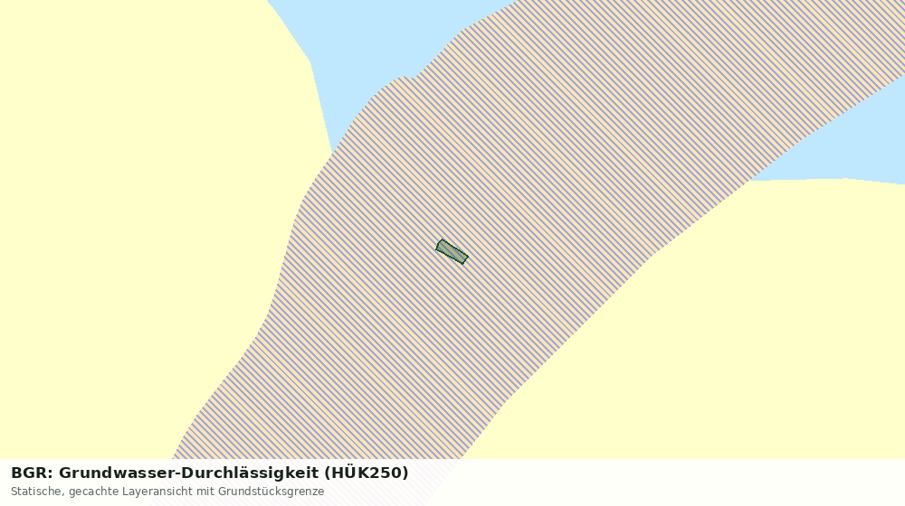 Statische Kartenansicht: BGR: Grundwasser-Durchlässigkeit (HÜK250)