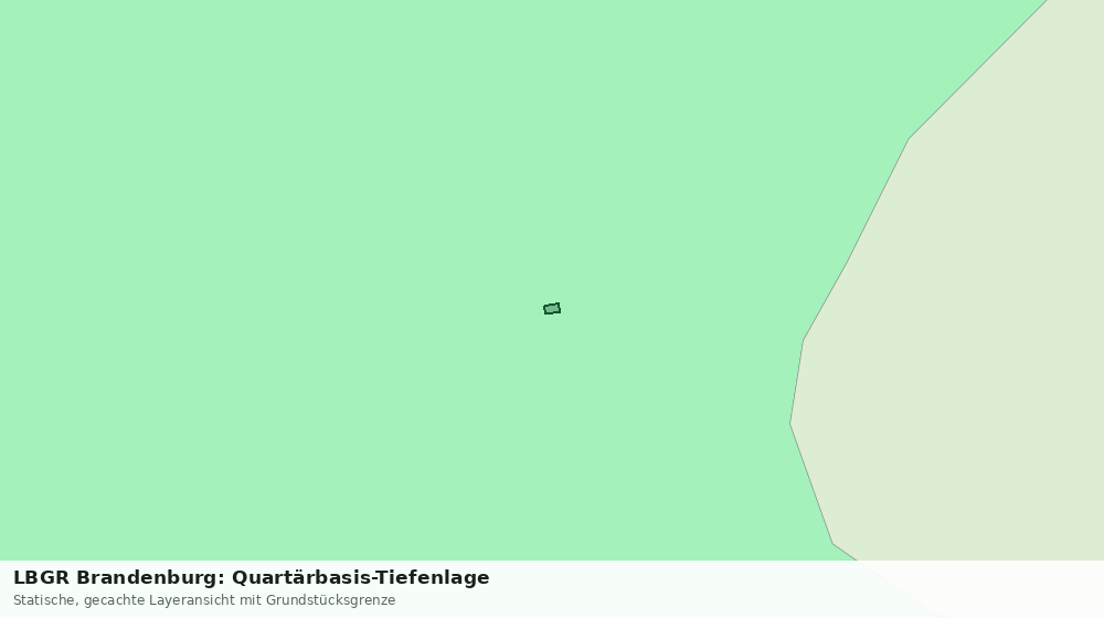 Statische Kartenansicht: LBGR Brandenburg: Quartärbasis-Tiefenlage