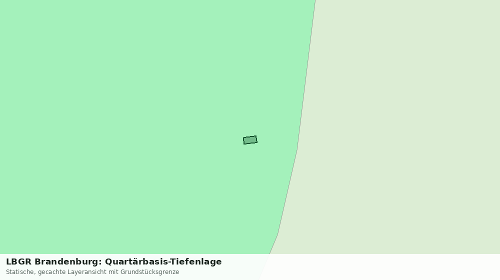 Statische Kartenansicht: LBGR Brandenburg: Quartärbasis-Tiefenlage