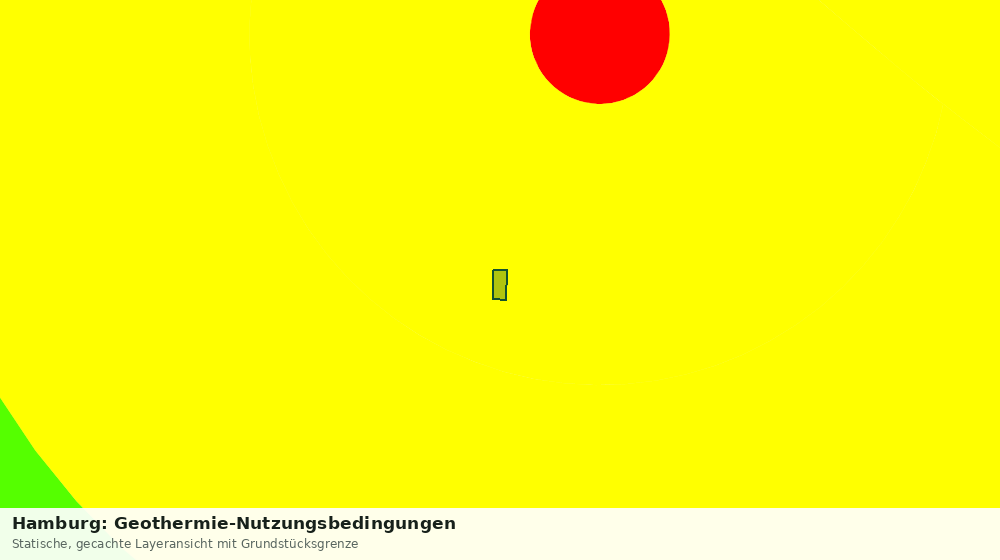 Statische Kartenansicht: Hamburg: Geothermie-Nutzungsbedingungen
