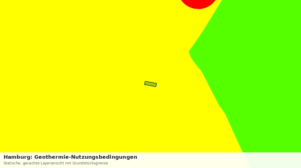Statische Kartenansicht: Hamburg: Geothermie-Nutzungsbedingungen