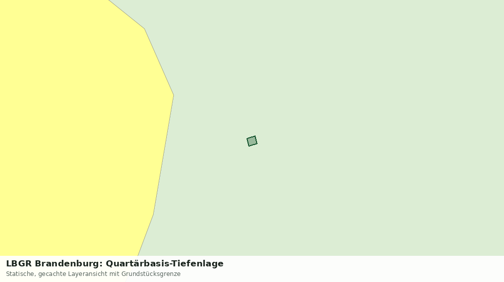 Statische Kartenansicht: LBGR Brandenburg: Quartärbasis-Tiefenlage