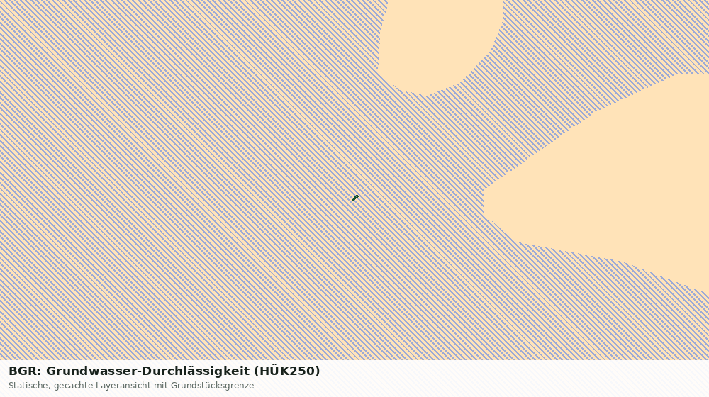 Statische Kartenansicht: BGR: Grundwasser-Durchlässigkeit (HÜK250)
