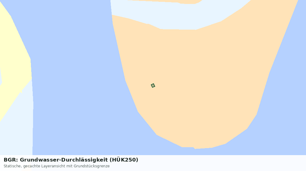 Statische Kartenansicht: BGR: Grundwasser-Durchlässigkeit (HÜK250)