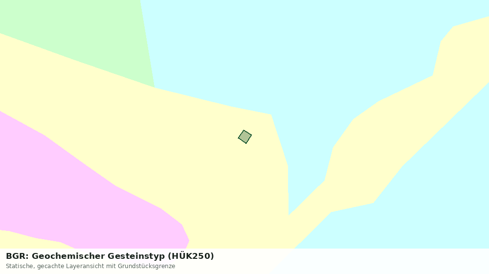 Statische Kartenansicht: BGR: Geochemischer Gesteinstyp (HÜK250)