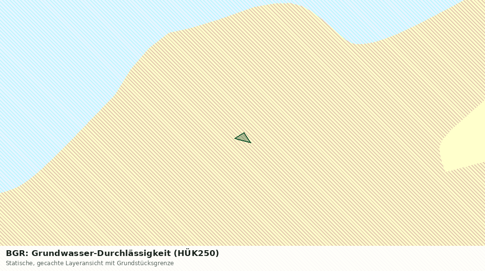 Statische Kartenansicht: BGR: Grundwasser-Durchlässigkeit (HÜK250)