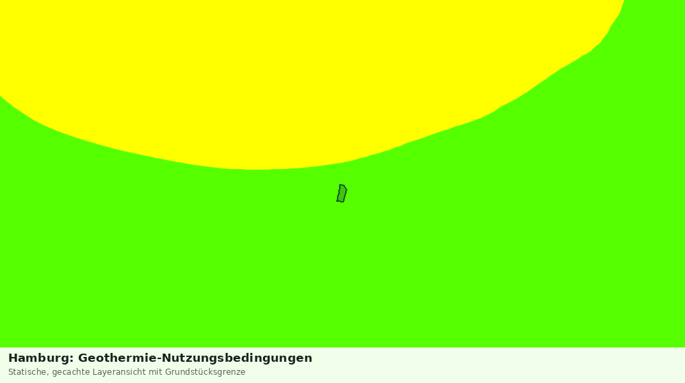 Statische Kartenansicht: Hamburg: Geothermie-Nutzungsbedingungen