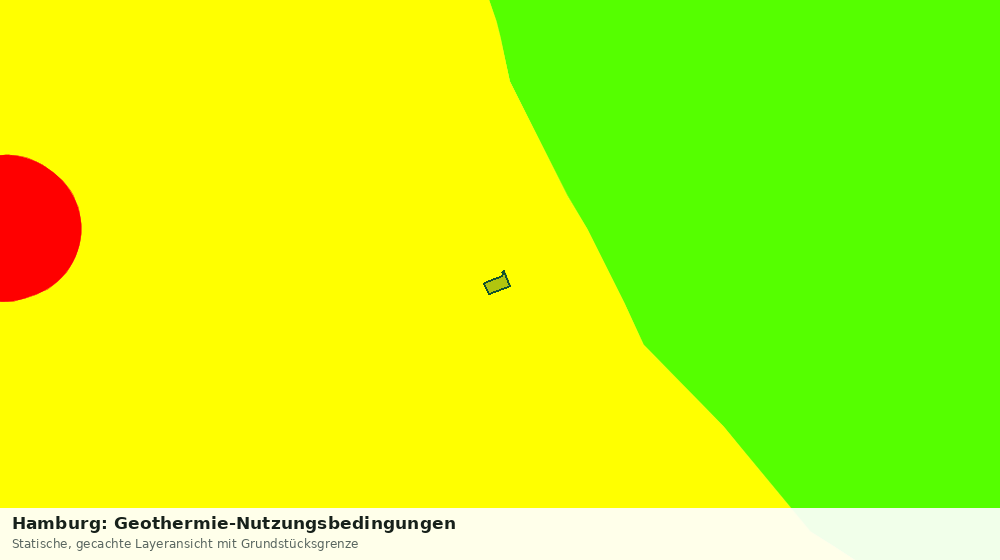 Statische Kartenansicht: Hamburg: Geothermie-Nutzungsbedingungen