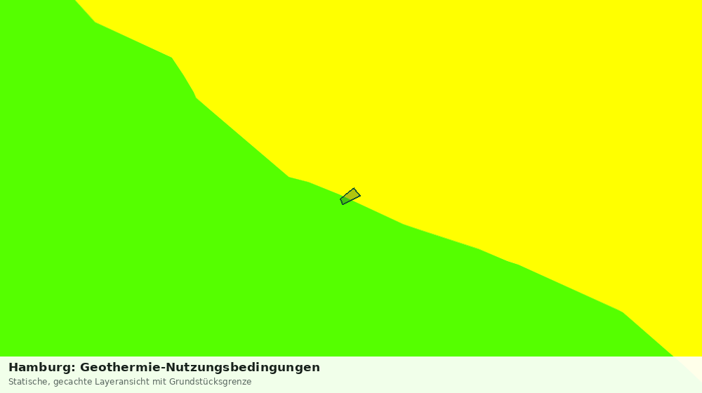 Statische Kartenansicht: Hamburg: Geothermie-Nutzungsbedingungen