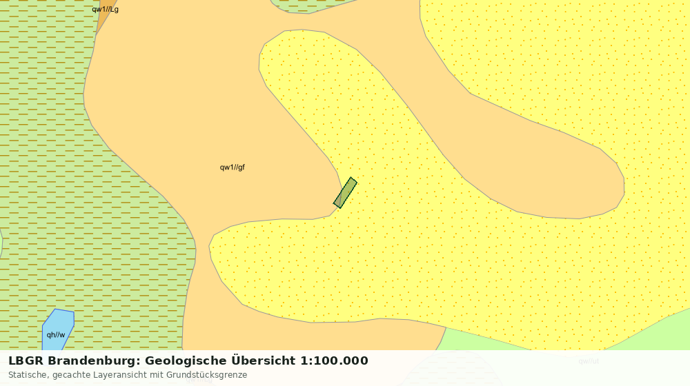 Statische Kartenansicht: LBGR Brandenburg: Geologische Übersicht 1:100.000