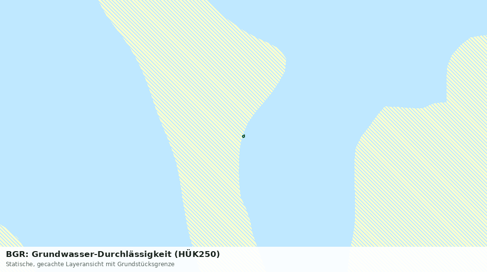 Statische Kartenansicht: BGR: Grundwasser-Durchlässigkeit (HÜK250)