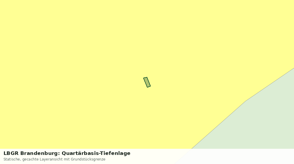 Statische Kartenansicht: LBGR Brandenburg: Quartärbasis-Tiefenlage