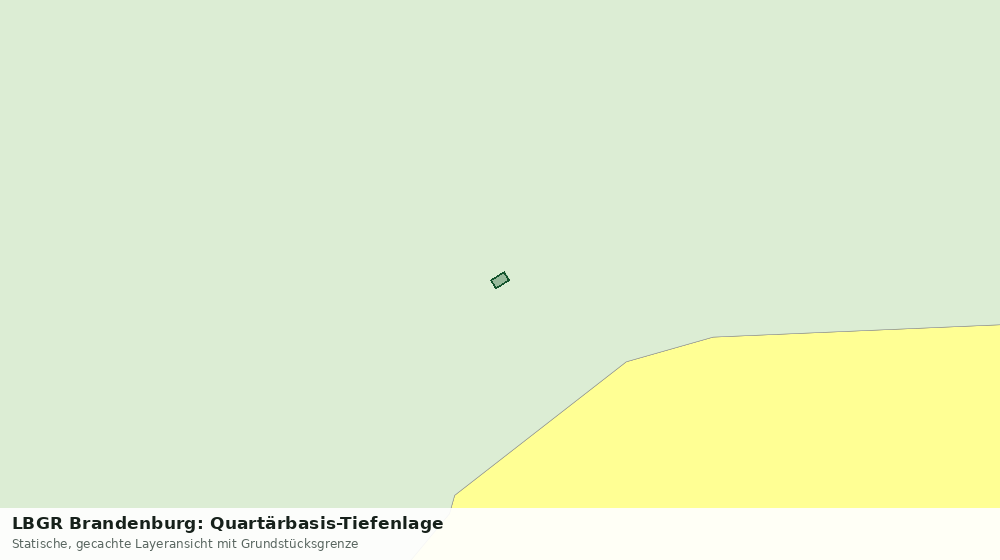 Statische Kartenansicht: LBGR Brandenburg: Quartärbasis-Tiefenlage
