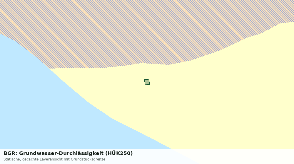 Statische Kartenansicht: BGR: Grundwasser-Durchlässigkeit (HÜK250)