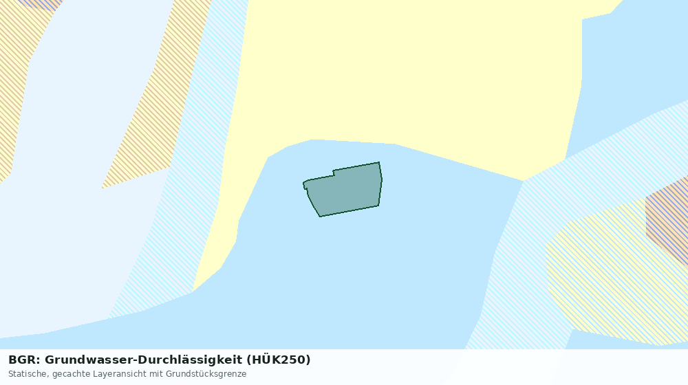 Statische Kartenansicht: BGR: Grundwasser-Durchlässigkeit (HÜK250)