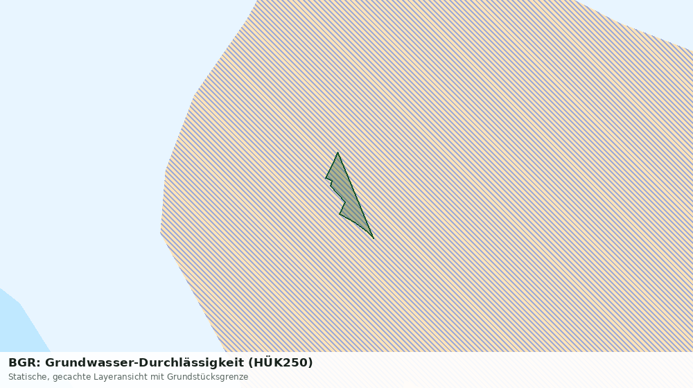 Statische Kartenansicht: BGR: Grundwasser-Durchlässigkeit (HÜK250)