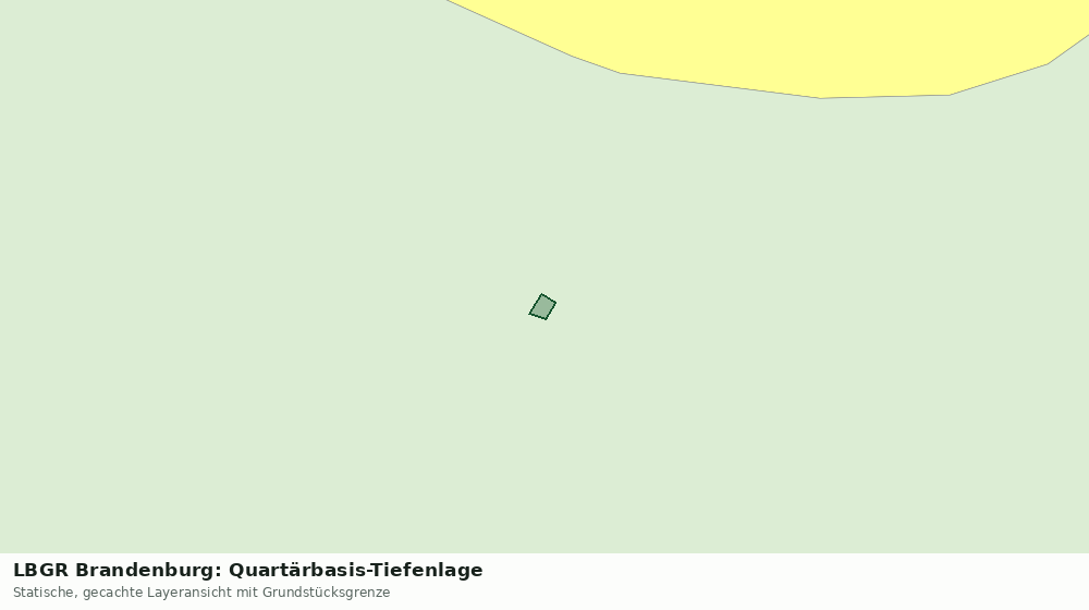 Statische Kartenansicht: LBGR Brandenburg: Quartärbasis-Tiefenlage