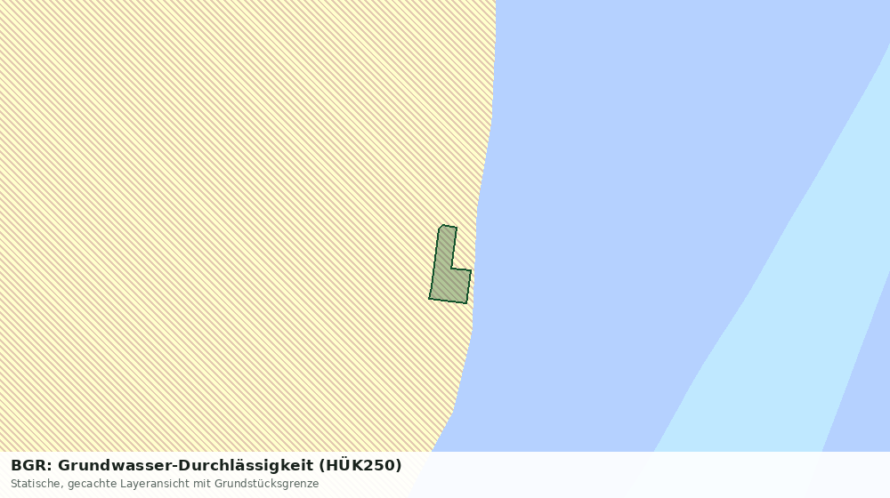 Statische Kartenansicht: BGR: Grundwasser-Durchlässigkeit (HÜK250)