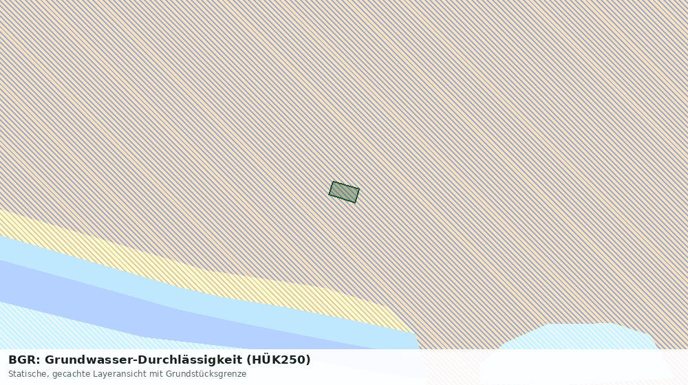 Statische Kartenansicht: BGR: Grundwasser-Durchlässigkeit (HÜK250)