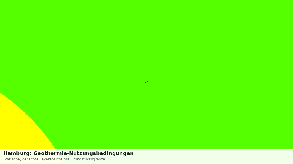 Statische Kartenansicht: Hamburg: Geothermie-Nutzungsbedingungen