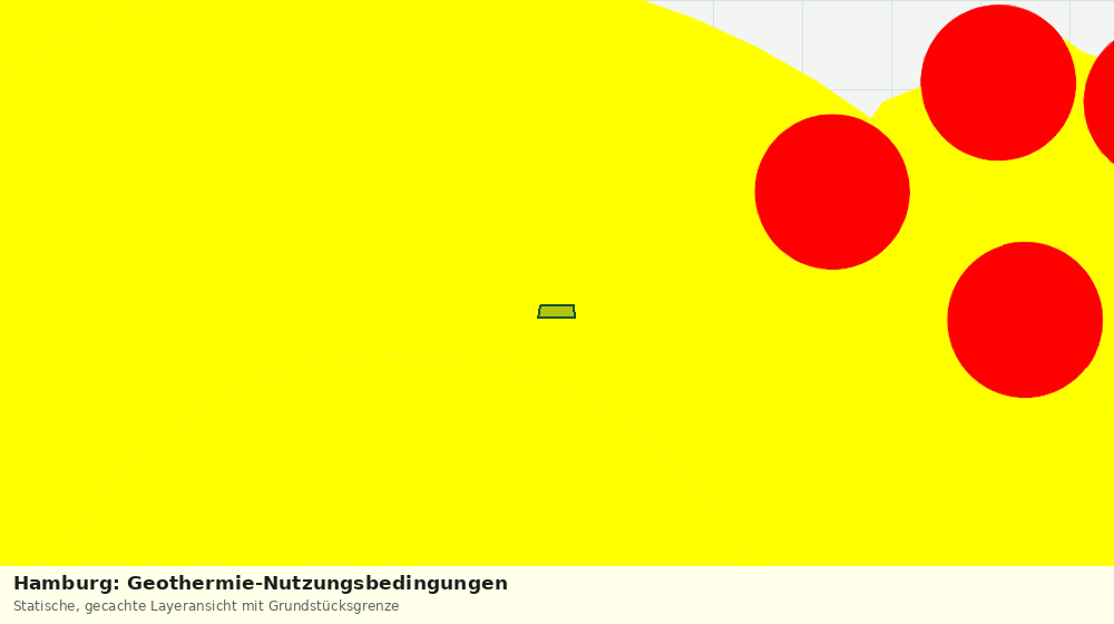 Statische Kartenansicht: Hamburg: Geothermie-Nutzungsbedingungen