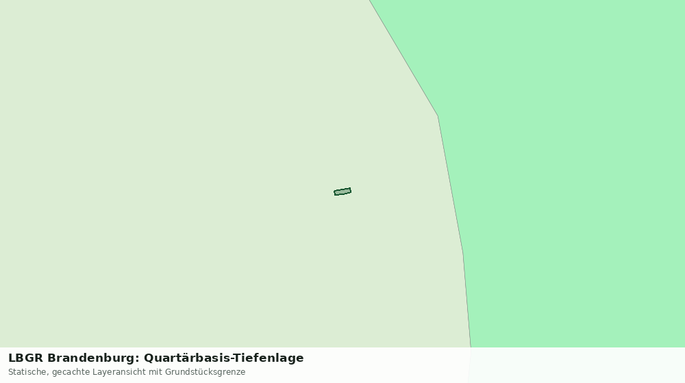 Statische Kartenansicht: LBGR Brandenburg: Quartärbasis-Tiefenlage