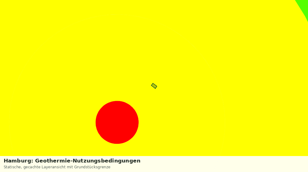 Statische Kartenansicht: Hamburg: Geothermie-Nutzungsbedingungen