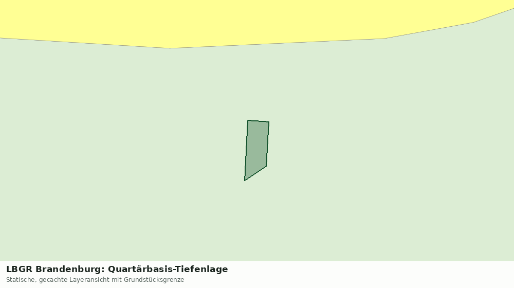 Statische Kartenansicht: LBGR Brandenburg: Quartärbasis-Tiefenlage