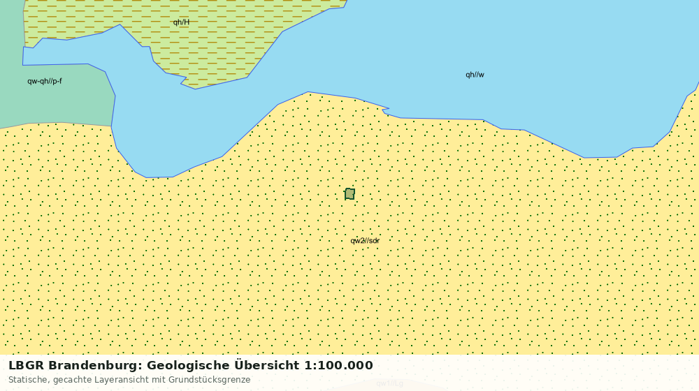 Statische Kartenansicht: LBGR Brandenburg: Geologische Übersicht 1:100.000