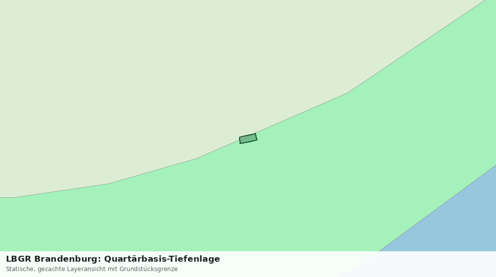 Statische Kartenansicht: LBGR Brandenburg: Quartärbasis-Tiefenlage