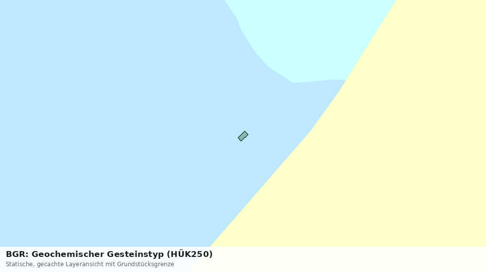 Statische Kartenansicht: BGR: Geochemischer Gesteinstyp (HÜK250)